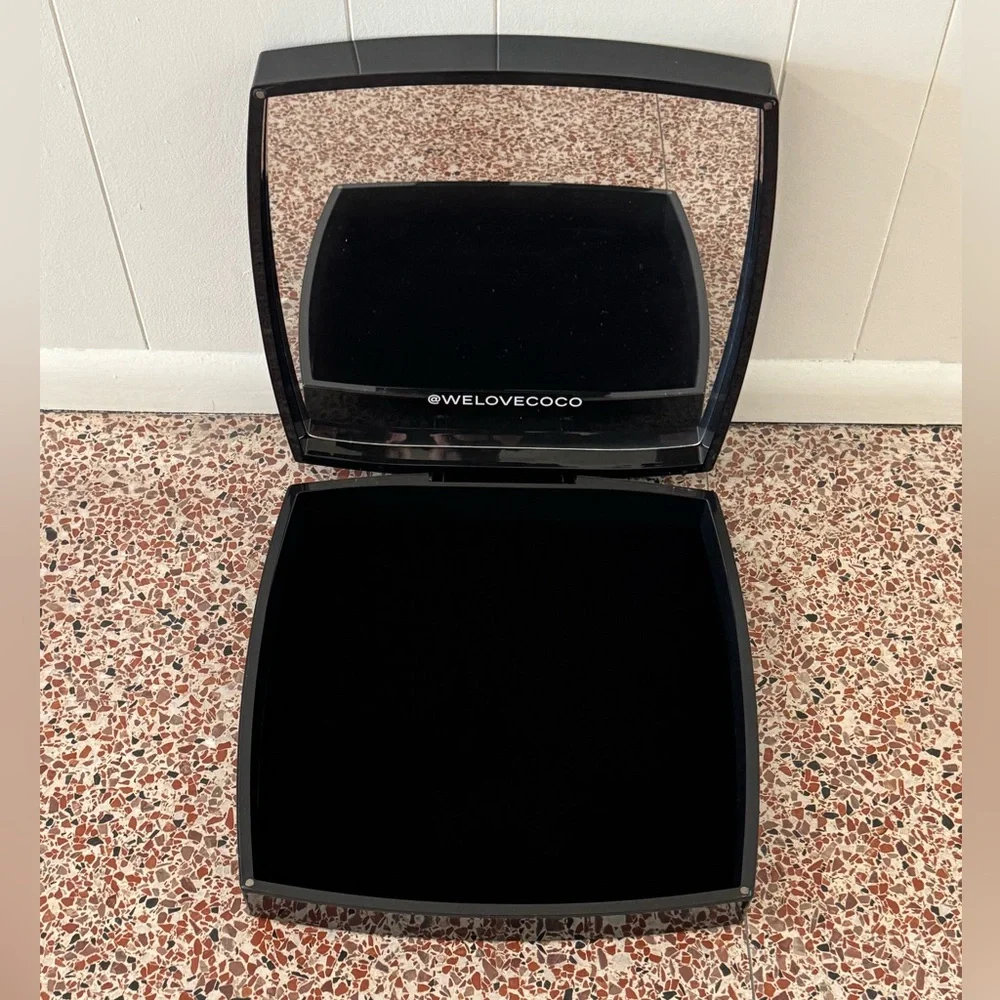 RARE CHANEL Giant Black Compact Beauty Box with Large Mirror From Fall 2015